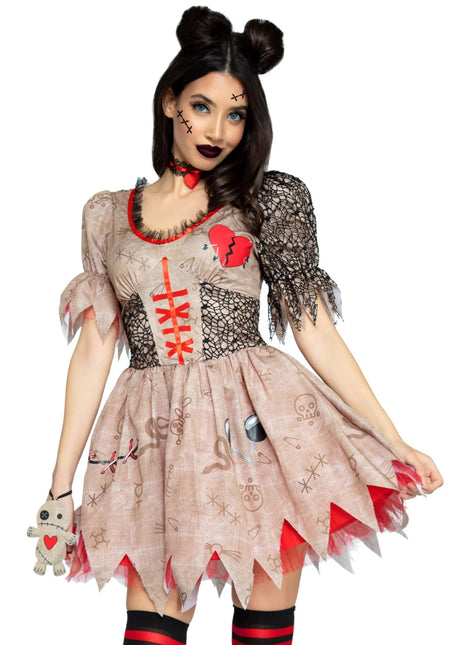 Halloween Jurk Dames Voodoo Pop Leg Avenue van Leg Avenue koop je bij Partywinkel
