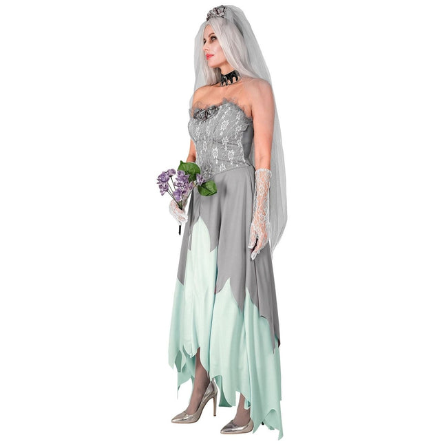 Halloween Jurk Dames Zombie Bruid van Widmann koop je bij Partywinkel