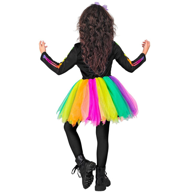 Halloween Jurk Gekleurd Skelet van Widmann koop je bij Partywinkel