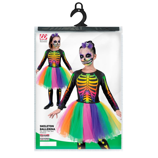 Halloween Jurk Gekleurd Skelet van Widmann koop je bij Partywinkel