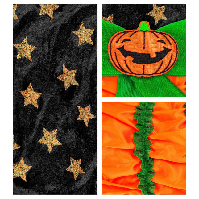 Halloween Jurk Meisje Pompoen Heks van Widmann koop je bij Partywinkel