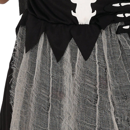 Halloween Jurk Meisje Skelet Reaper van Fiestas Guirca koop je bij Partywinkel