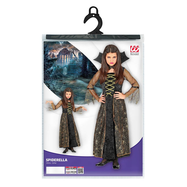 Halloween Jurk Meisje Spiderella van Widmann koop je bij Partywinkel