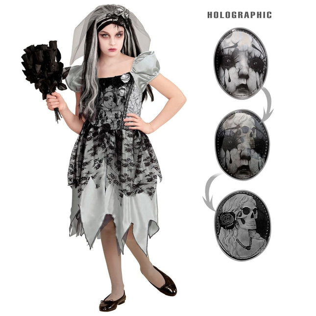 Halloween Jurk Meisje Spook Bruid van Widmann koop je bij Partywinkel