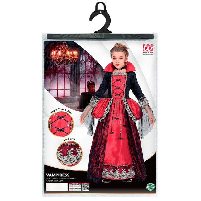 Halloween Jurk Meisje Vampier 3 delig van Widmann koop je bij Partywinkel