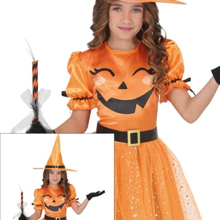 Halloween Jurk Oranje Kind Heks van Fiestas Guirca koop je bij Partywinkel