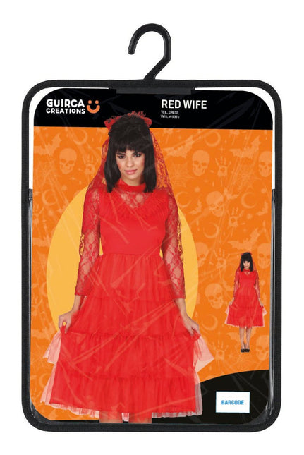 Halloween Jurk Rood Dames van Fiestas Guirca koop je bij Partywinkel