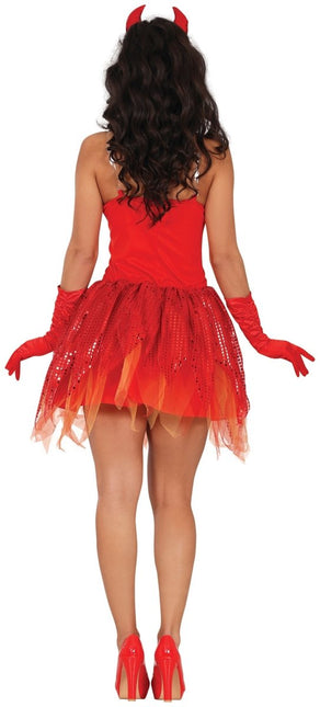 Halloween Jurk Rood Dames Sexy Duivel van Fiestas Guirca koop je bij Partywinkel