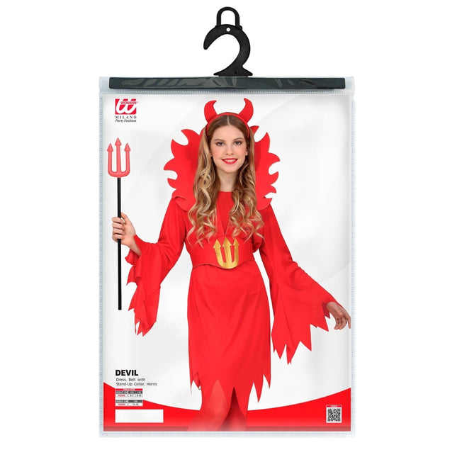 Halloween Jurk Rood Kind Duivel van Widmann koop je bij Partywinkel