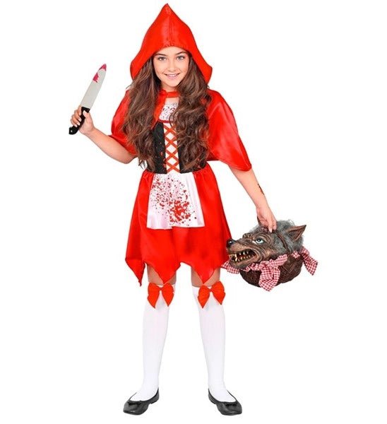 Halloween Jurk Rood Kind Zombie Roodkapje van Widmann koop je bij Partywinkel