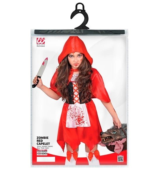 Halloween Jurk Rood Kind Zombie Roodkapje van Widmann koop je bij Partywinkel