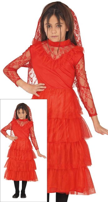 Halloween Jurk Rood Meisje van Fiestas Guirca koop je bij Partywinkel