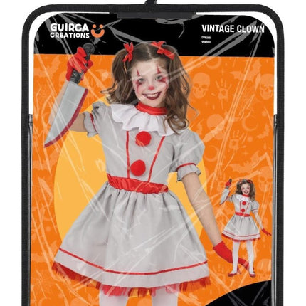 Halloween Jurk Wit Kind Vintage Clown van Fiestas Guirca koop je bij Partywinkel