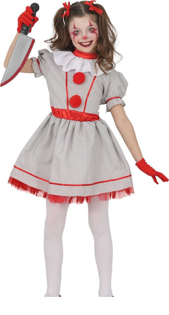 Halloween Jurk Wit Kind Vintage Clown van Fiestas Guirca koop je bij Partywinkel