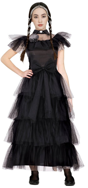 Halloween Jurk Zwart Dames Gotich Queen van Fiestas Guirca koop je bij Partywinkel