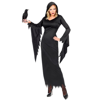 Halloween Jurk Zwart Dames Gotisische Koningin van Widmann koop je bij Partywinkel