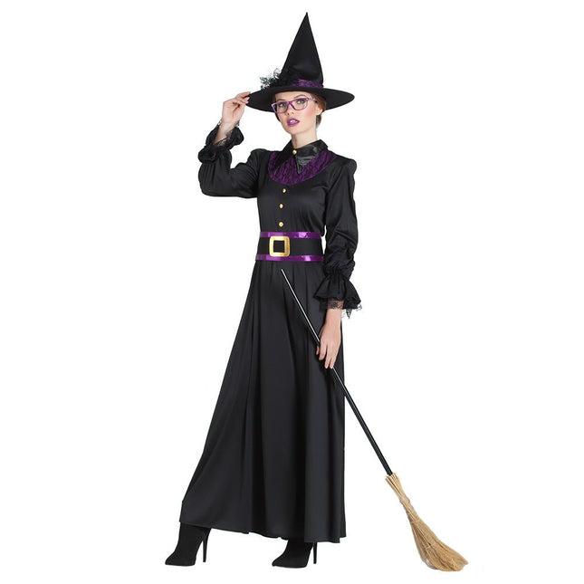 Halloween Jurk Zwart Dames Heks van Boland koop je bij Partywinkel