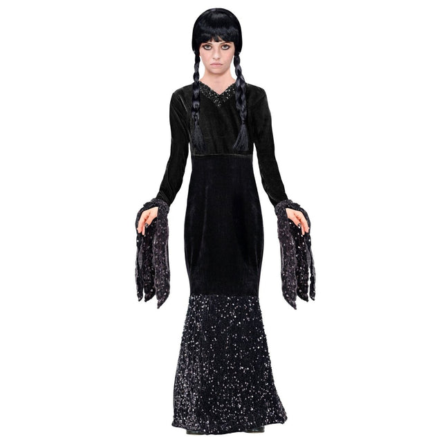 Halloween Jurk Zwart Meisje Lang van Widmann koop je bij Partywinkel