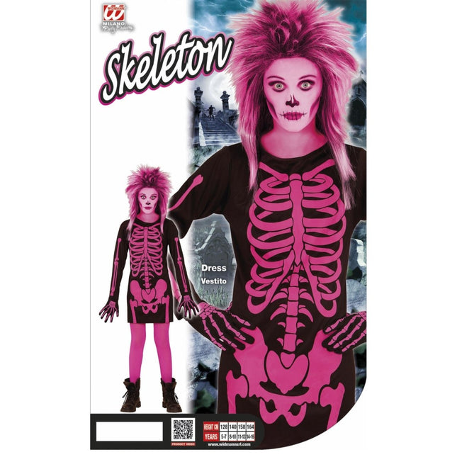 Halloween Jurk Zwart Roze Meisje van Widmann koop je bij Partywinkel