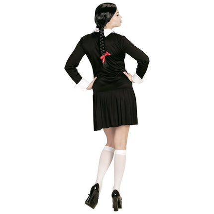 Halloween Jurk Zwart Wit Dames van Widmann koop je bij Partywinkel