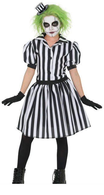 Halloween Jurk Zwart Wit Kind Klein Gek Spookje van Fiestas Guirca koop je bij Partywinkel