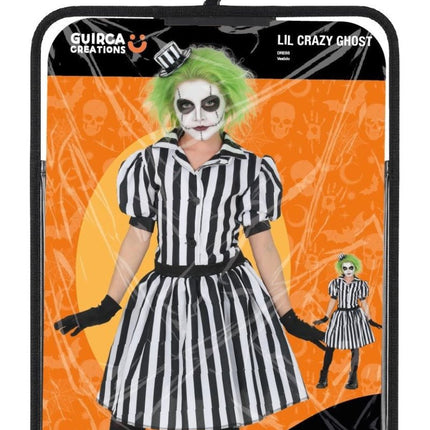 Halloween Jurk Zwart Wit Kind Klein Gek Spookje van Fiestas Guirca koop je bij Partywinkel