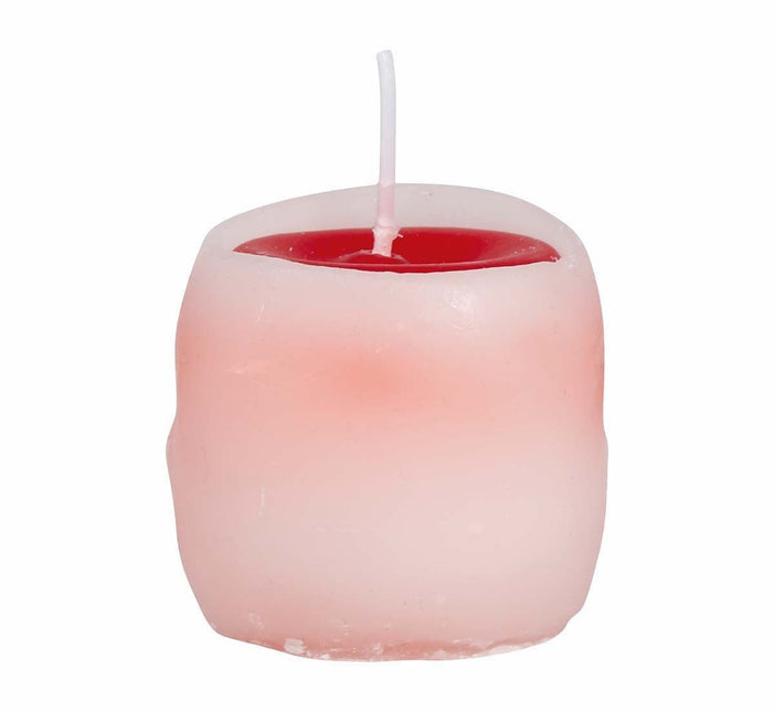 Halloween Kaars Bloederig Schedel 6cm van Fiestas Guirca koop je bij Partywinkel