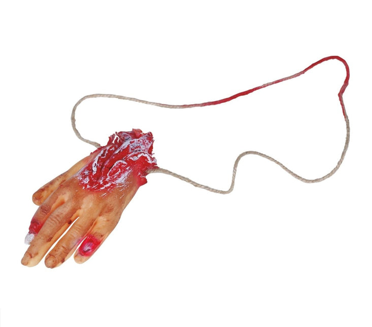 Halloween Ketting Bloederige Hand van Fiestas Guirca koop je bij Partywinkel