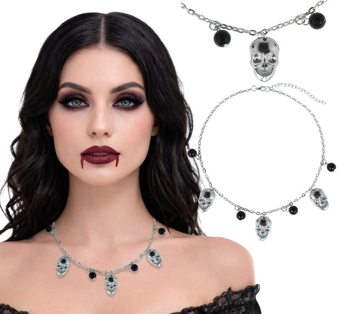Halloween Ketting Doodskoppen van Fiestas Guirca koop je bij Partywinkel