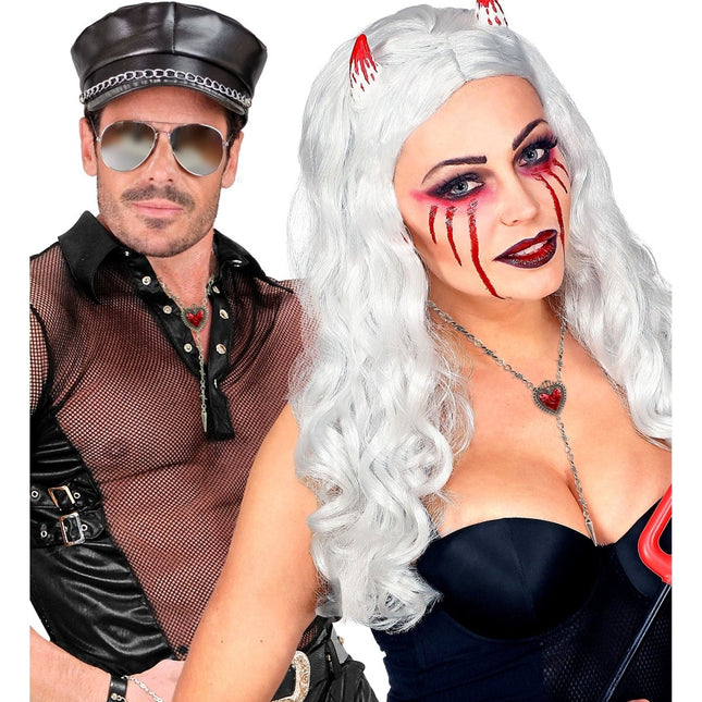 Halloween Ketting Hart En Prikkeldraad van Widmann koop je bij Partywinkel