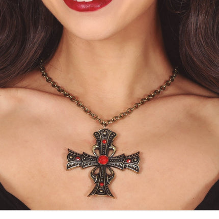 Halloween Ketting Kruis 6cm van Fiestas Guirca koop je bij Partywinkel