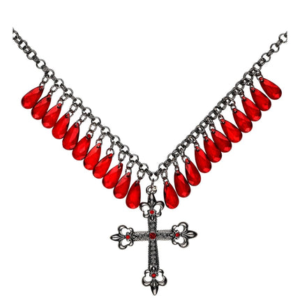 Halloween Ketting Rood Kruis van Widmann koop je bij Partywinkel