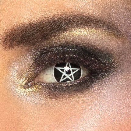 Halloween Kleurlenzen Pentagram van Boland koop je bij Partywinkel