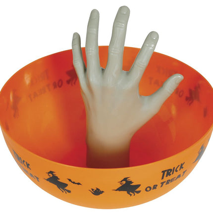 Halloween Kom Met Hand 25cm van Fiestas Guirca koop je bij Partywinkel