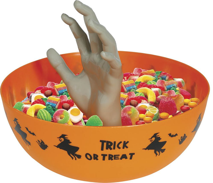 Halloween Kom Met Hand 25cm van Fiestas Guirca koop je bij Partywinkel