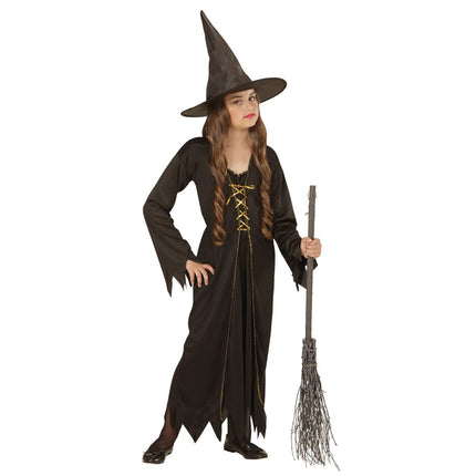 Halloween Kostuum Bruin Kind Heks van Widmann koop je bij Partywinkel
