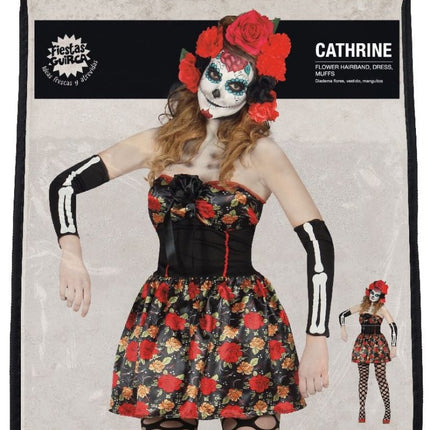 Halloween Kostuum Dames Jurk Skelet Day Of The Dead van Fiestas Guirca koop je bij Partywinkel