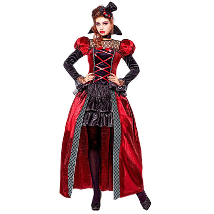 Halloween Kostuum Dames Vampier 3 delig van Widmann koop je bij Partywinkel