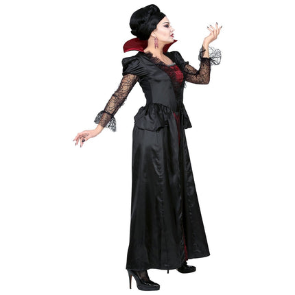 Halloween Kostuum Dames Vampier Met Choker van Widmann koop je bij Partywinkel