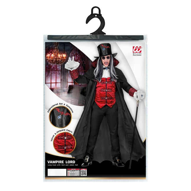 Halloween Kostuum Heren Vampier 4 delig van Widmann koop je bij Partywinkel