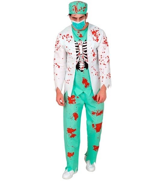Halloween Kostuum Heren Zombie Dokter Bloed van Widmann koop je bij Partywinkel