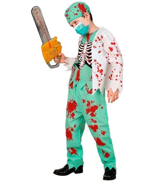 Halloween Kostuum Kind Zombie Dokter Bloed van Widmann koop je bij Partywinkel