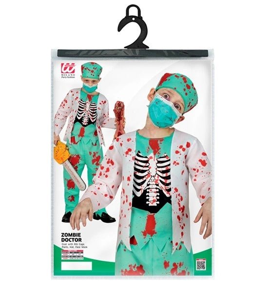 Halloween Kostuum Kind Zombie Dokter Bloed van Widmann koop je bij Partywinkel