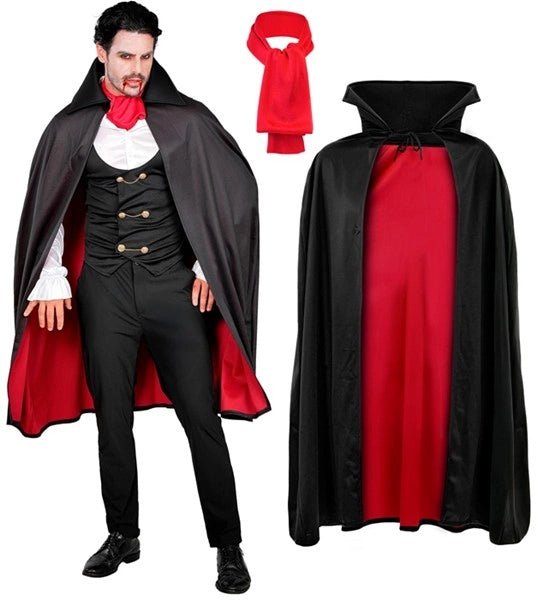 Halloween Kostuum Rood Zwart Vampier 4 delig van Widmann koop je bij Partywinkel