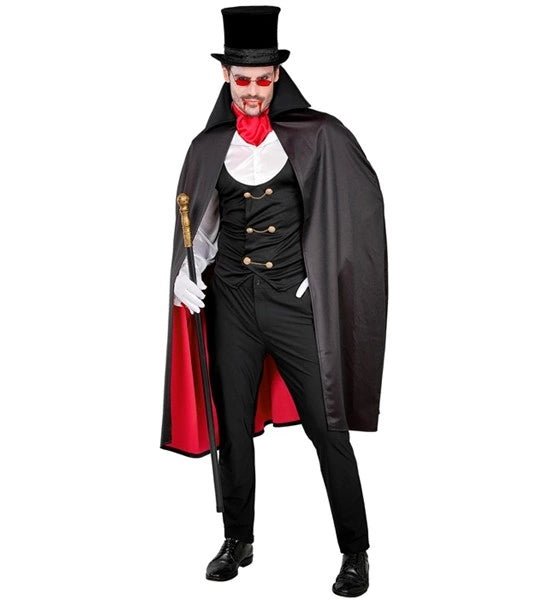 Halloween Kostuum Rood Zwart Vampier 4 delig van Widmann koop je bij Partywinkel