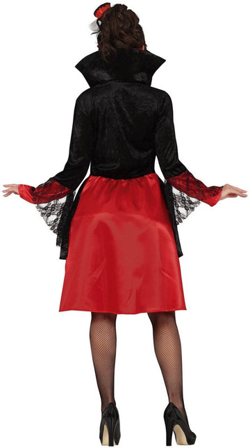 Halloween Kostuum Vampirina Zwart Rood Dames van Fiestas Guirca koop je bij Partywinkel