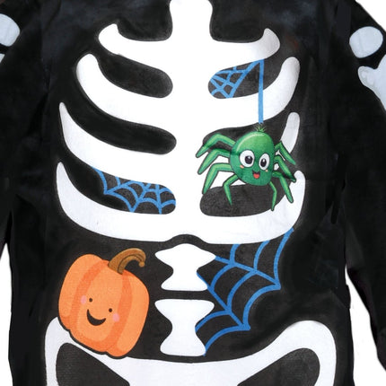 Halloween Kostuum Wit Zwart Baby Skelet van Fiestas Guirca koop je bij Partywinkel