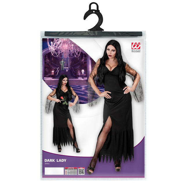 Halloween Kostuum Zwart Dames Lange Jurk van Widmann koop je bij Partywinkel