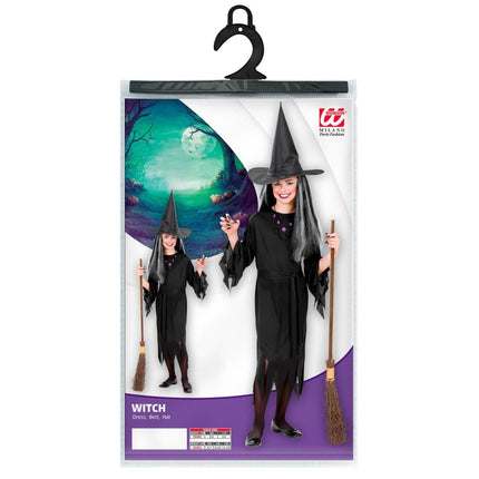 Halloween Kostuum Zwart Meisje Heks van Widmann koop je bij Partywinkel