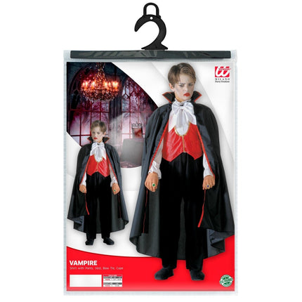 Halloween Kostuum Zwart Rood Jongen Dracula van Widmann koop je bij Partywinkel